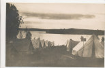 SCOUTING, INTERNATIONAL JAMBOREE IN FINLAND, GIRL SCOUTS, TENTS ON THE SHORE,  EX Cond.  REAL PHOTO, 1931 - Scoutisme