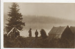 SCOUTING, INTERNATIONAL JAMBOREE IN FINLAND, GIRL SCOUTS, TENTS ON THE SHORE,  VF Cond.  REAL PHOTO, 1931 - Pfadfinder-Bewegung