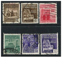 ● ITALIA - R.S.I. 1944/45 - Monumenti Distrutti - N.° 502 . . Usati - Senza Fil. - Cat. ? € - Lotto N. 1370 - Gebraucht