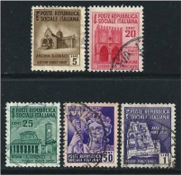 ● ITALIA - R.S.I. 1944/45 - Monumenti Distrutti - N.° 502 . . Usati - Senza Fil. - Cat. ? € - Lotto N. 1371 - Gebraucht