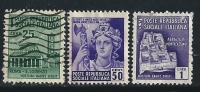 ● ITALIA - R.S.I. 1944/45 - Monumenti Distrutti - N.° 505 . . Usati - Senza Fil. - Cat. ? € - Lotto N. 1375 - Gebraucht