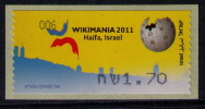 Wikimania 2011 ATM 006 (Haifa) - Franking Labels