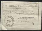 Reçu Des Postes De 3fr. Obl. Sc HUY (NORD) 1902 (200) - Other & Unclassified