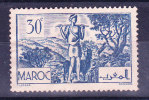 Maroc N°170 Neuf Sans Gomme Bleu Clair A Voir - Nuovi