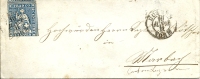 1862 10 Rp. Strubel Luzern Nach Eschholzmatt Mit Siegel - Brieven En Documenten