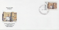 SPAIN. COVER TOLEDO DOOR. ZARAGOZA. "TU SELLO". CUSTOM STAMP - Covers & Documents