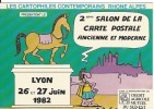 CPSM  69 LYON   Salon 1982 Illustration DuBouillon - Bourses & Salons De Collections
