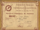 Fédération Française Des Maitres-Nageurs-Sauveteur S 1953 - Diplome Und Schulzeugnisse