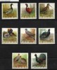 POLAND 1970 HUNTING HUNTED GAME BIRDS SET OF 8 NHM Animals - Selvaggina