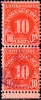 USA 1930 Postage Due - 10c Red FU PAIR - Taxe Sur Le Port