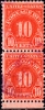 USA 1930 Postage Due - 10c Red FU PAIR - Franqueo