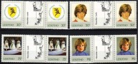 Lesotho 1982 Yvertn° 498-501 *** MNH Paire Brugpaar Cote 76 FF Princess Diana - Lesotho (1966-...)