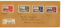 BARBADES OMNIBUS Issues - Silver Jubilee  1935 (ob)  S&G# 241 à 244 - Barbados (...-1966)