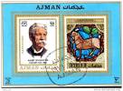 Ajman Stained Glass Window Zodiac Capricorn, Albert Schweitzer, MS Pre Cancel Mint - Albert Schweitzer