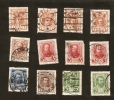 Z2-3-4. Russia, Lot Of Romanov Dynasty - 300th Anniversary - 1913 - Set Of 12 - Gebruikt