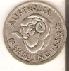 MONEDA DE PLATA DE AUSTRALIA DE 1 SHILLING DEL AÑO 1952  (COIN) SILVER,ARGENT - Shilling