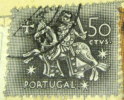 Portugal 1953 Medieval Knight 50c - Used - Used Stamps