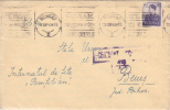 CENSORED, ADVERTISEMENT HELP THE STATE, VERY RARE METER MARK ON COVER, 1942, ROMANIA - Briefe U. Dokumente