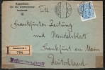 AUSTRIA    1924  REGISTERED INFALATION Cover From Innsbruck,Austria To Frankfurt,Germany(6/5/24) OS-19 - Cartas