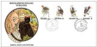 Birds 1983 Malaysia 4 Stamps FDC - Hühnervögel & Fasanen