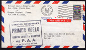 T)1946,FFC SAN JOSE  COSTA RICA TO CORPUS CHRISTI,TEXAS,VIA PAA CLIPPER. - Primeros Vuelos