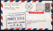 T)1946,FFC SAN JOSE  COSTA RICA TO CORPUS CHRISTI,TEXAS,VIA PAA CLIPPER. - Eerste Vluchten