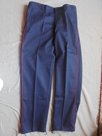 Vintage - Pantalon Bleu  Pompiers France  Années 80 - Brandweer