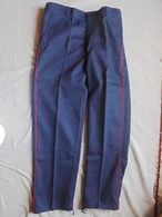 Vintage - Pantalon Bleu  Pompiers France  Années 80 - Pompieri