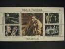 SWEDEN  1983    MUSIC  IN  SWEDEN   MINIATURE SHEET - Unused Stamps