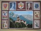 Vaduz (FL) - Schloss + Briefmarken - Liechtenstein