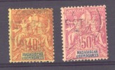 Madagascar  :  Yv  37-38  (o) - Used Stamps