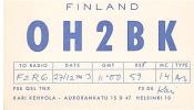 CARTE RADIO QSL - FINLAND - FINLANDE - HELSINKI -1963. - Amateurfunk