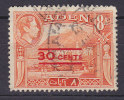 Aden 1951 Mi. 41      30 C Auf 8 A King George VI. & Mukalla Overprinted - Aden (1854-1963)