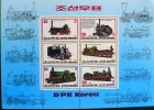 COREE DU NORD: TRAINS , LOCOMOTIVES (MICHEL N° BF 147). Feuillet Dentelé. Neuf Sans Charniere ** MNH. - Treinen