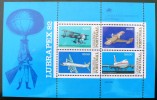 PORTUGAL: Avion LUBRAPEX 82. Feuillet 4 Valeurs ** MNH. (YVERT: BF 37) - Flugzeuge