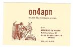 CARTE RADIO QSL - BELGIQUE - SCHELLEBELLE -1984. - Amateurfunk