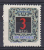 Portuguese India 1952 Mi. 48      3 R Portomarke Postage Due MNH** - India Portoghese