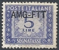 1949-54 TRIESTE A USATO SEGNATASSE 5 LIRE - RR10796-2 - Portomarken