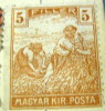 Hungary 1920 Harvesters 5f - Mint - Unused Stamps