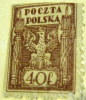 Poland 1920 Eagle 40f - Mint - Damaged - Ongebruikt