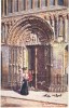 Rochester (Kent) UK, Rochester Cathedral The West Door, Charles Flower, C1900s Vintage Tucks Oilette 7024 Postcard - Rochester