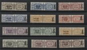 ITALY, SOCIAL REPUBLIC 1944, RARE SET PARCEL STAMPS / PACCHI-POSTALI NEVER HINGED **, RARE SET! - Paquetes Postales