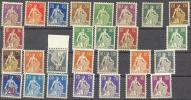 1908-1940 Helvetia Mit Schwert Fast Komplett (27 Von 28 Werten) Zum 107 U.a. / Mi 101x U.a. Postfrisch/MNH/** [-] - Unused Stamps