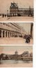 Lot De 3 Cartes : Pavillon De Flore, Rue Castiglionne, L'Institut Et Le Pont Des Arts Avant 1904 - Lots, Séries, Collections