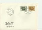 NORWAY 1964 - FDC 100 YEARS LAW OF MASS ACTION-GULDBERG & WAAGE FLOWN TO BERN (CH) W 2 STS OF 35-55 OSLO MAR 11, NOR 1 - FDC