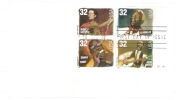 FDC Folk Music - Block Of 4 - 1991-2000