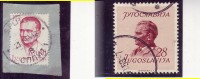 TITO-PRESIDENT-28 DIN-050 DIN-POSTMARK-SPLIT-SPALATO-CROATIA-1952-1966-YUGOSLAVIA - Gebraucht