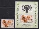 Montserrat 1979 IYC $2 Single & Miniature Sheet  MNH - Montserrat