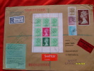 1983 Postal History Definitive MACHIN  3 2,00 + Miniature Sheet From CARNET - Brieven En Documenten