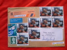 1998  Postal History Commemorativi Vari Affrancatura 2,94 £ Registred Mail - Storia Postale